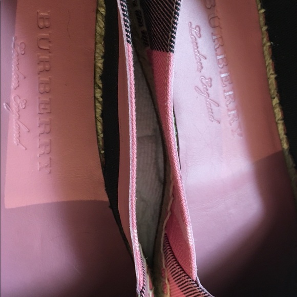 PINK Burberry Espadrilles - Picture 5 of 13